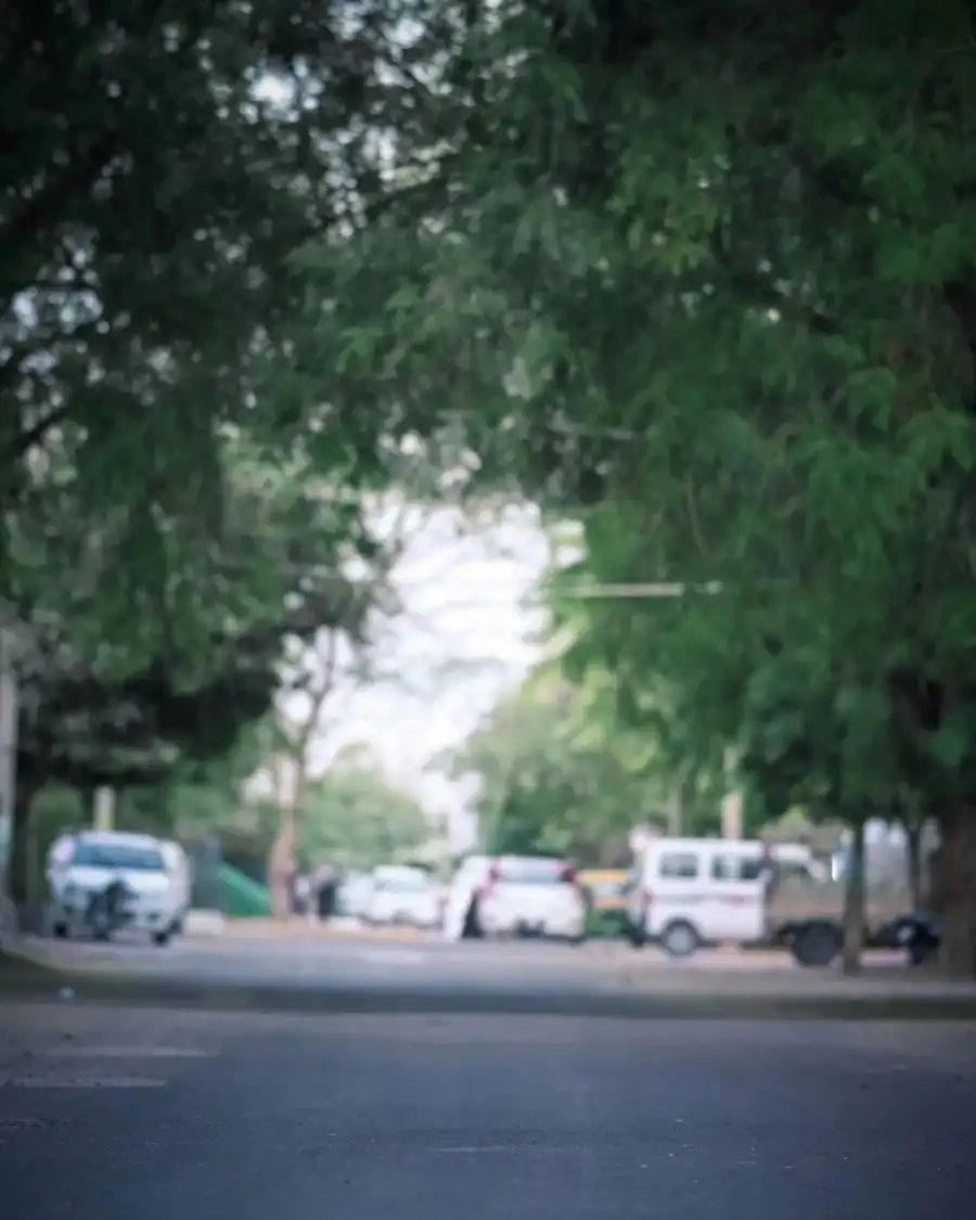 CB Street With Cars And Trees Background