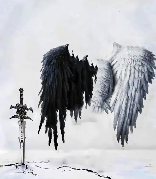 CB White Black Wings Edit Background HD