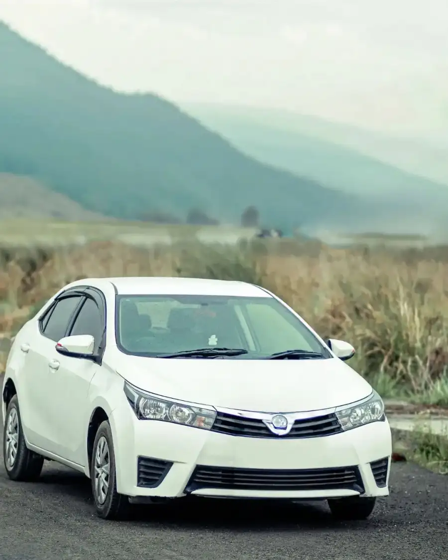 CB White Car On A Road Background Full HD