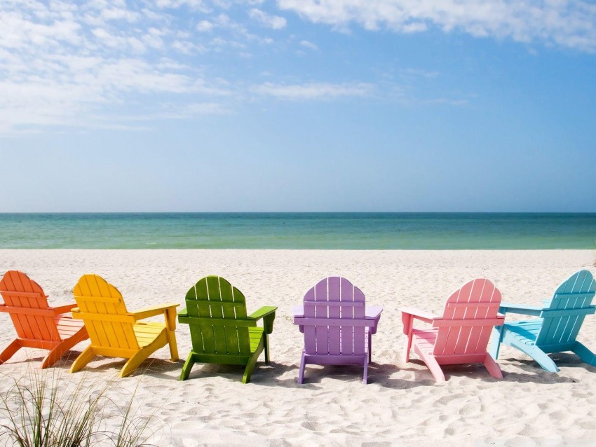 Chair On Beach PicsArt Editing HD Background Wallpaper