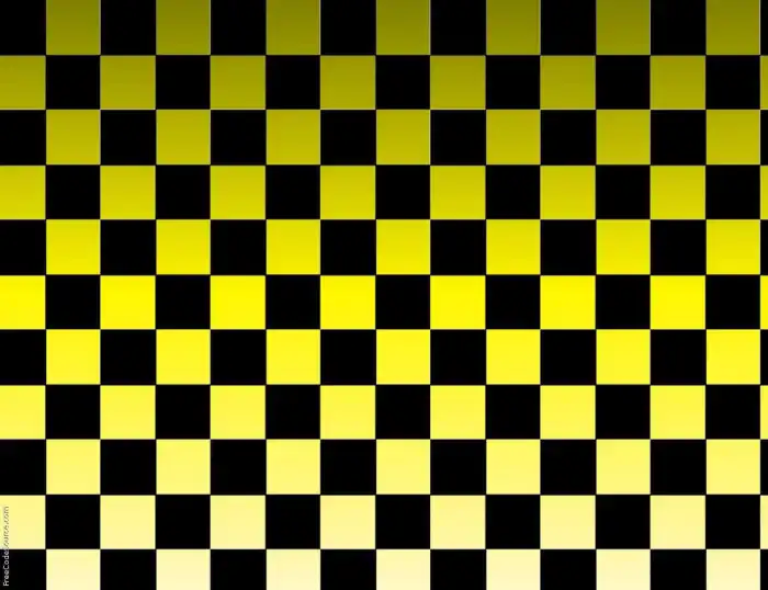 Checkered Surface Black And Yellow Background HD Wallpapers