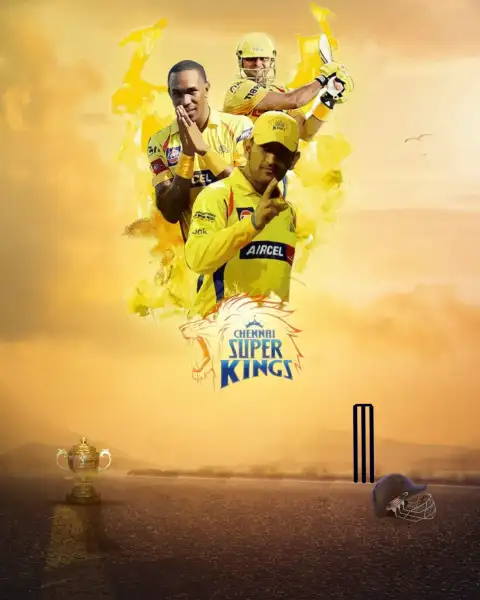 Chennai Super Kings IPL Editing Background HD Download