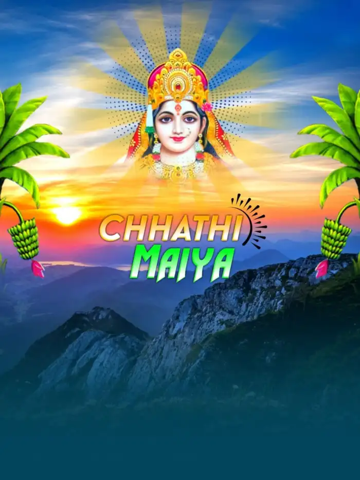 Chhath Puja Chhathi Maiya Mountain Photo Editing Background HD