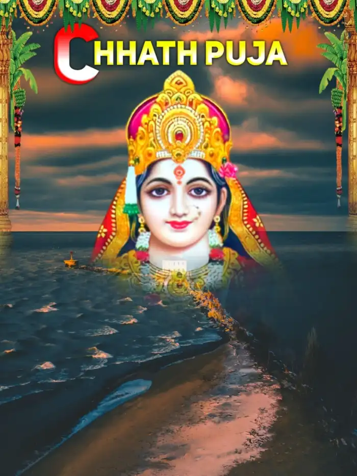 Chhath Puja Chhathio Maiya Photo Editing Background HD