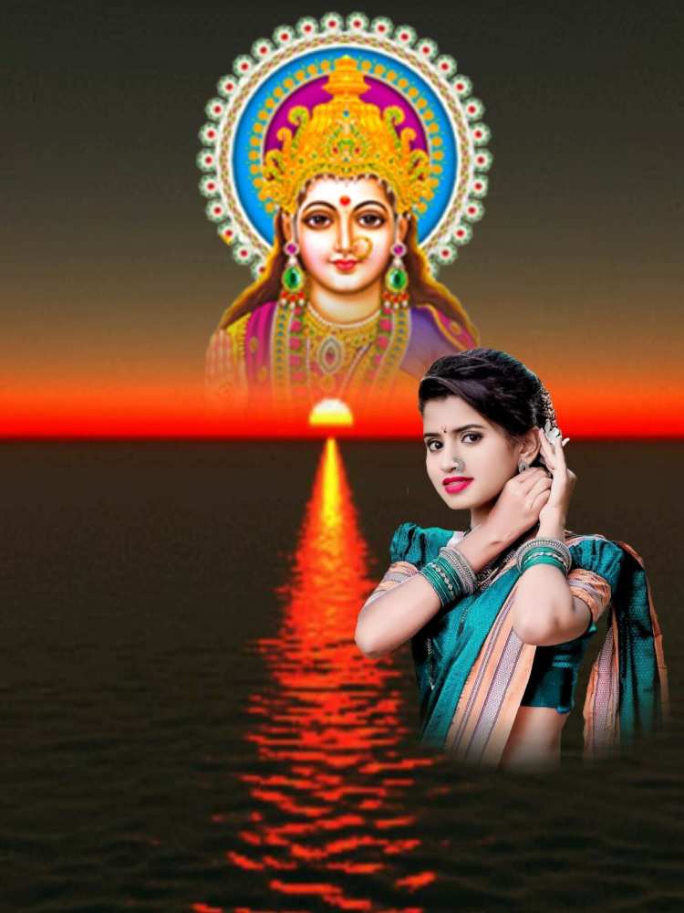 Chhath Puja Girl Photo Editing Background HD For Picsart CB