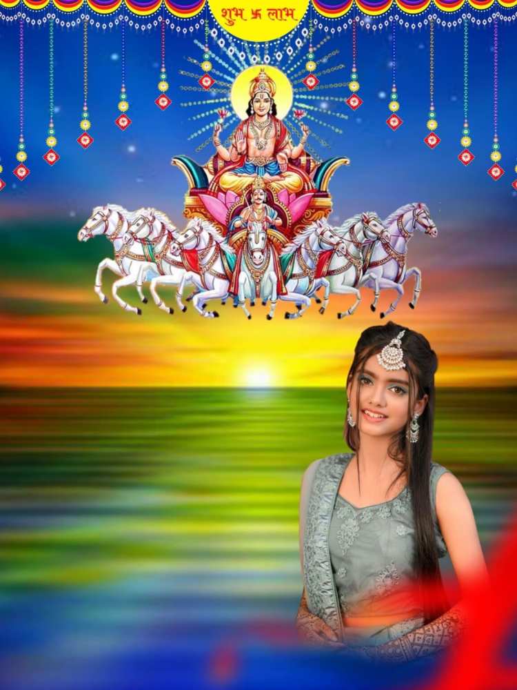 Chhath Puja Girl Photo Editing Background HD For Picsart CB