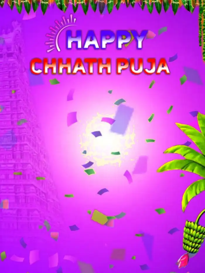 Chhath Puja Purple Editing Background HD