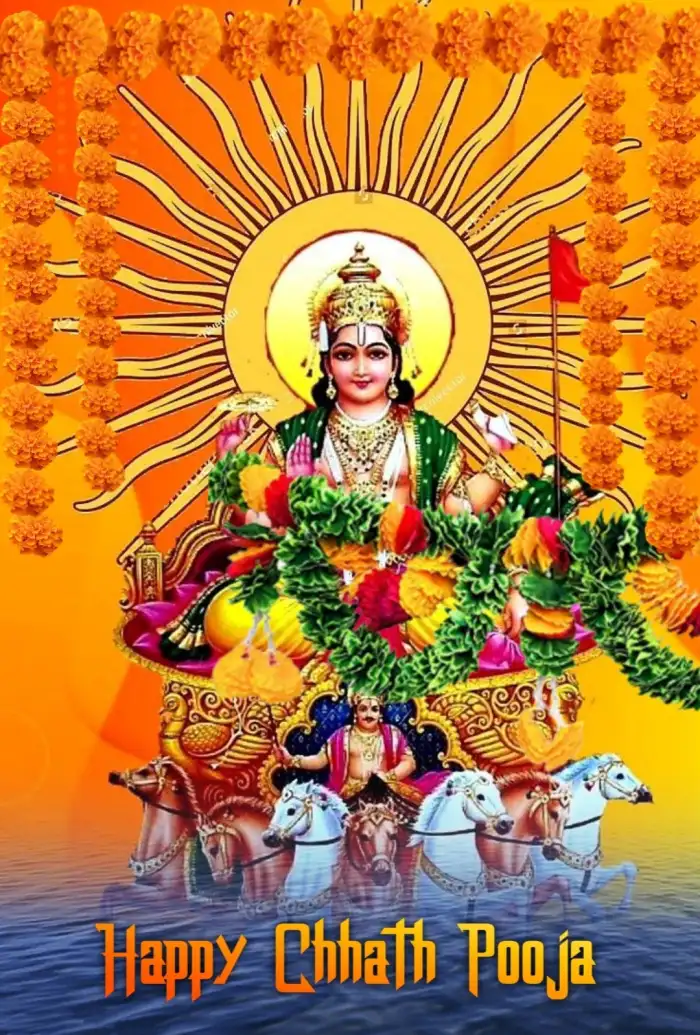 Chhath Puja Sun God Photo Editing Background HD