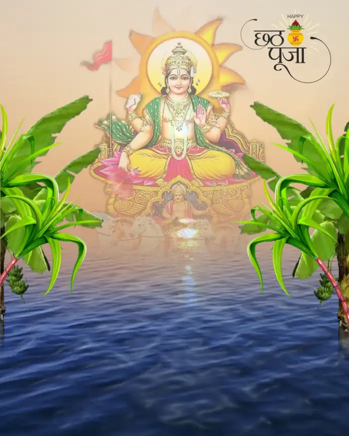 Chhath Puja Sun God Photo Editing Background HD