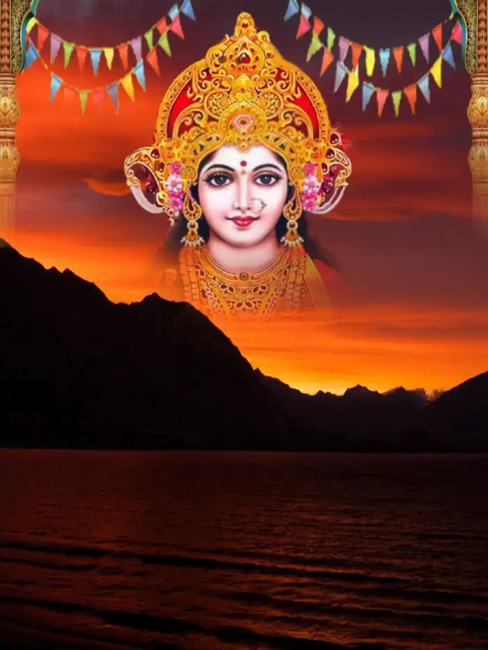 Chhath Puja Sunset Mountain Editing Background HD