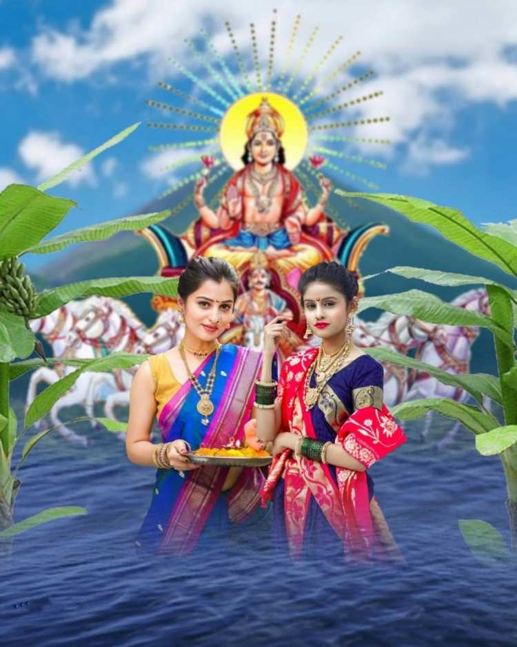 Chhath Puja Two Editing Background HD