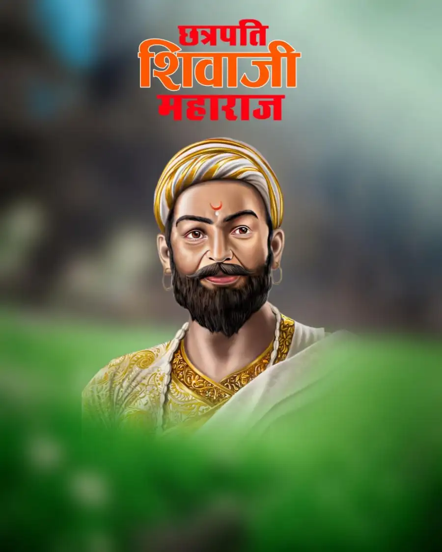 Chhatrapati Shivaji Face Blur Banner Editing Background