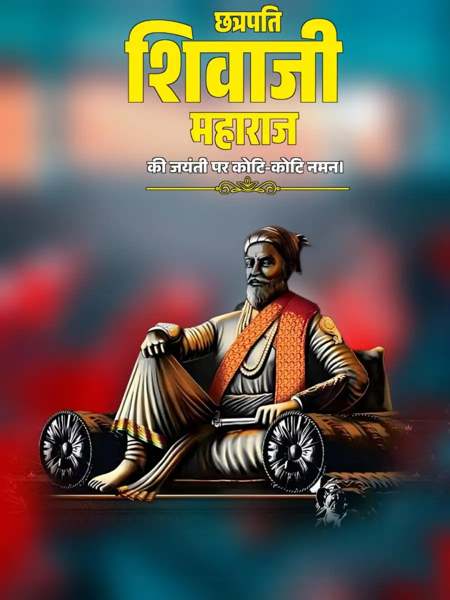 Chhatrapati Shivaji Jayanti Blur Banner Editing Background