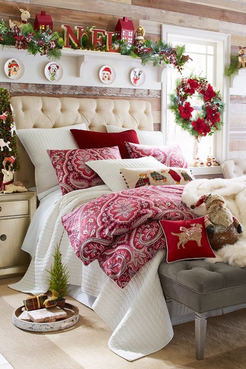 Christmas Bed HD Background Image Pic