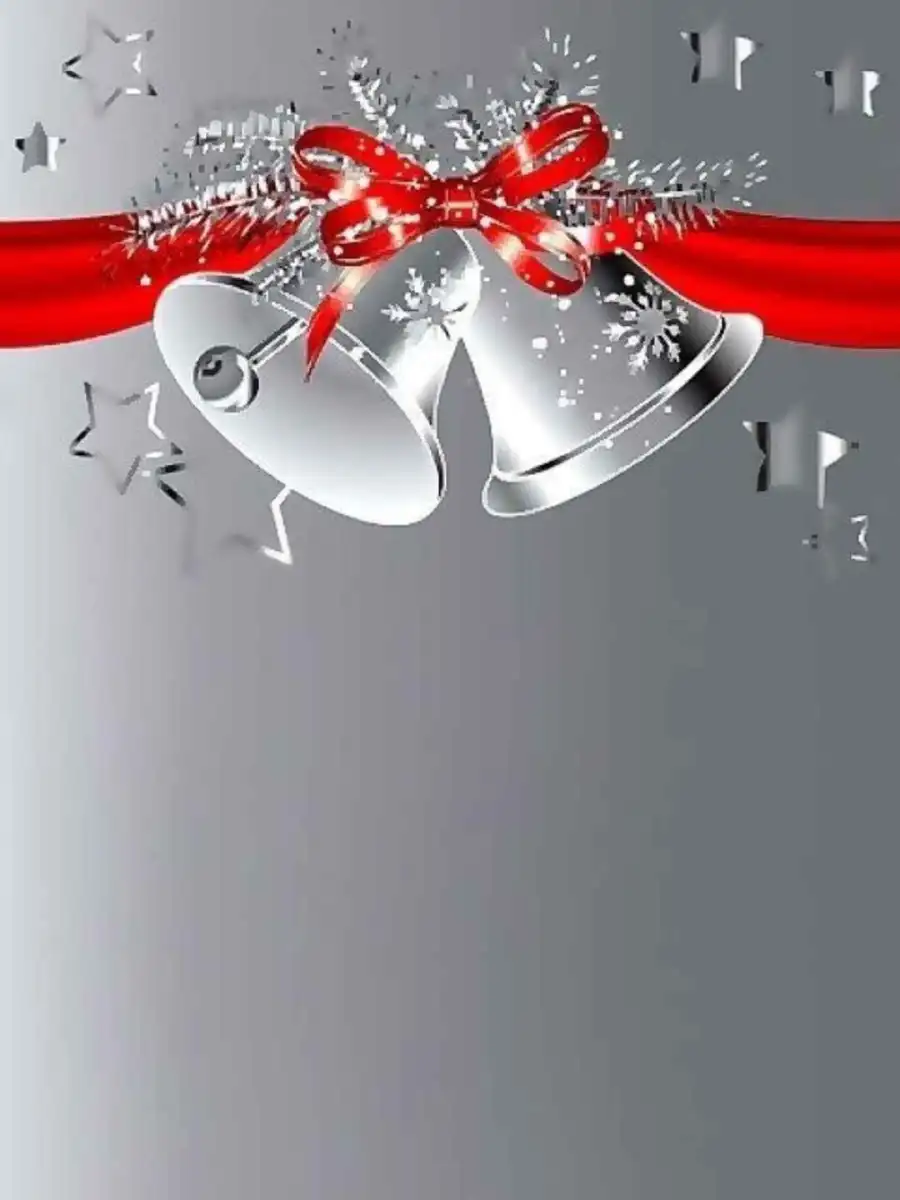 Christmas Bell Silver CB Background