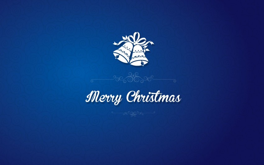 Christmas Blue Background Wallpaper HD