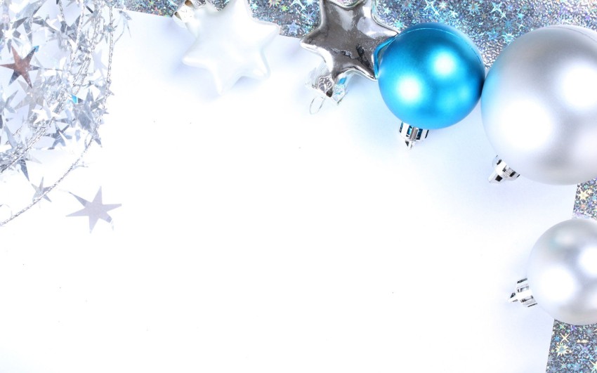 Christmas Blue Background Wallpaper HD