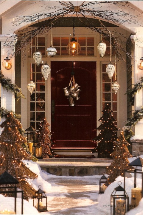 Christmas Door HD Background Wallpaper