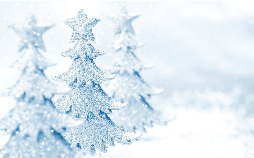 Christmas Snowfall Tree HD Backgrounds Wallpapers Images Photos