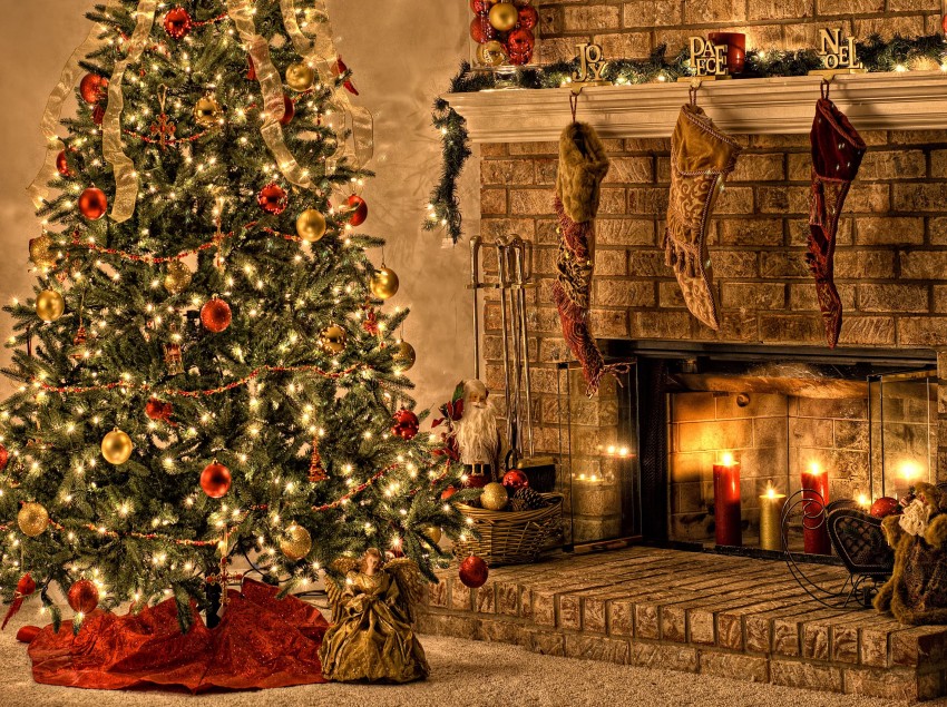 Christmas Tree Background HD Wallpaper Download