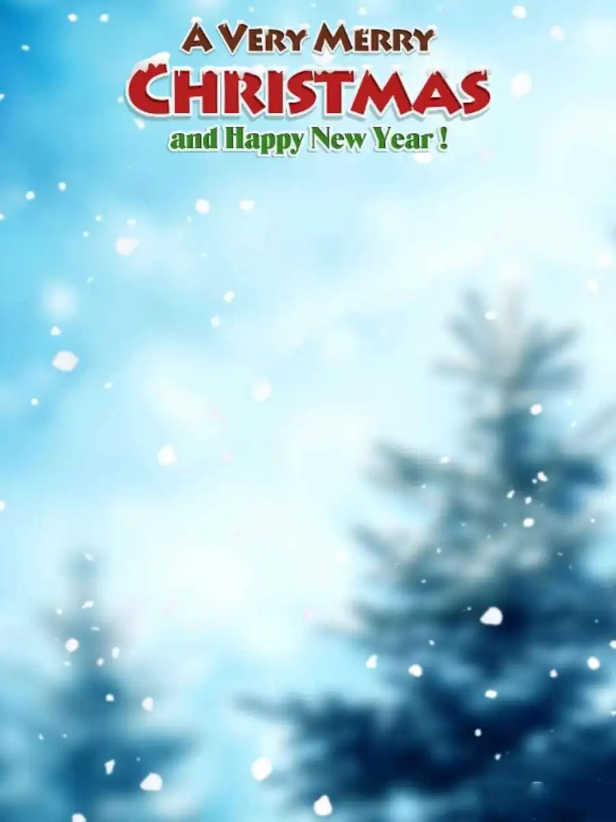 Christmas Tree Snow Editing HD Background