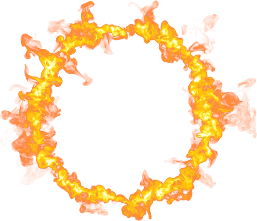 Circle Round Fire PNG HD Background Download