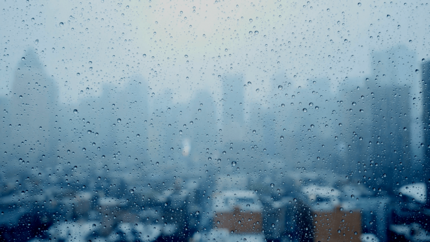 City Rain HD Background Download Free