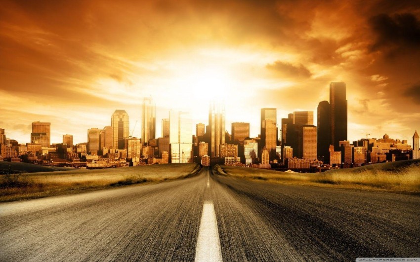 City Road Background Full HD Photos Images Download Free