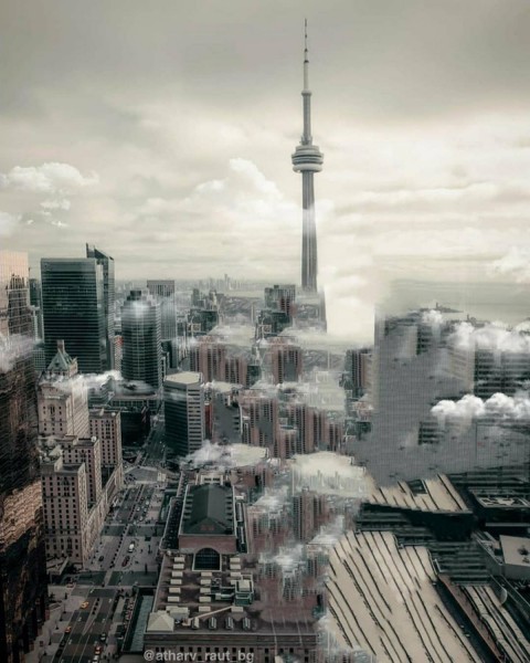 City Top View PicsArt Photo Editing Background