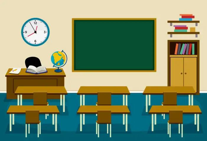 Classroom With Desks And Chairs Background HD Images