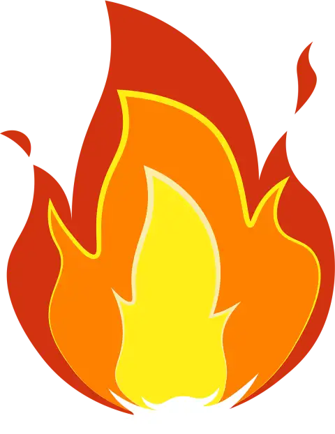 Clipart Burning Fire Icon PNG Images HD