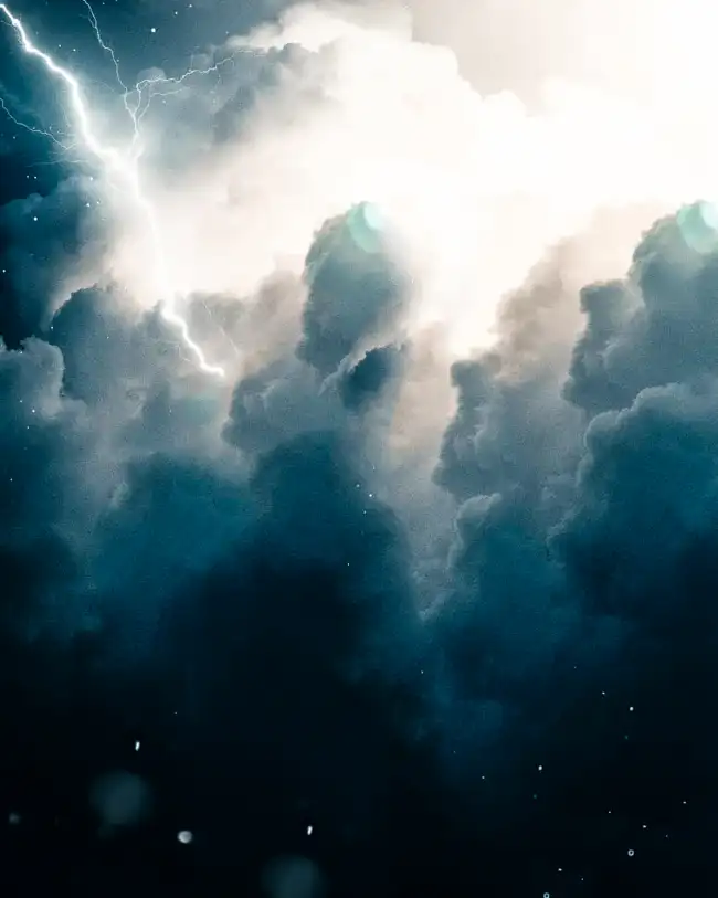 Cloud Sky Thunder CB Background  HD