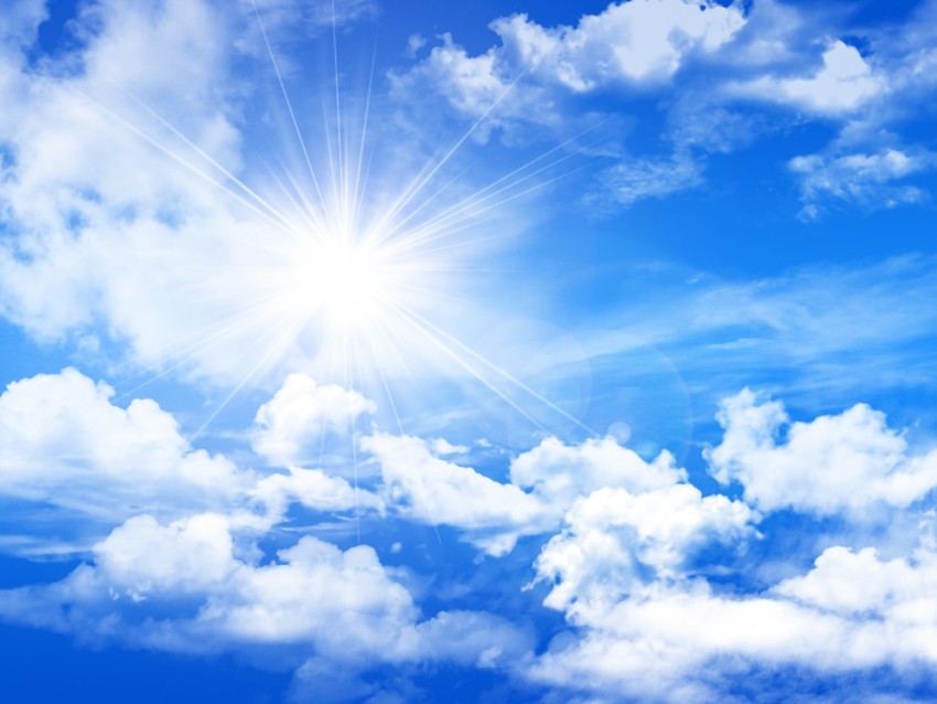 Cloud Sky With Sun Background Full HD Download (2)