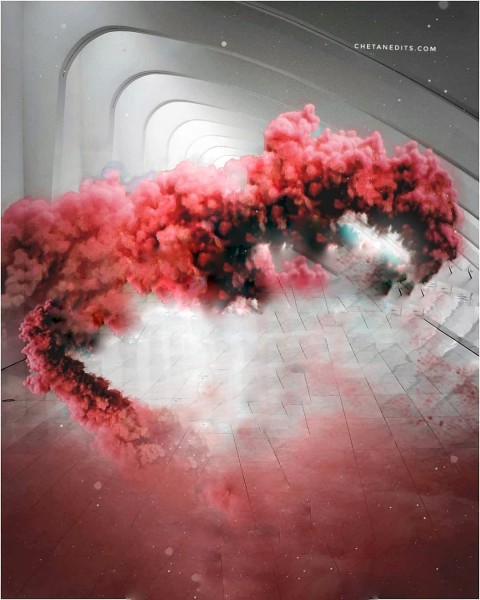 Red Color Smoke Picsart CB Background Download