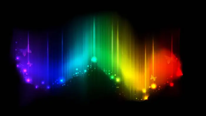 Colorful Light Display Background Free Black Images