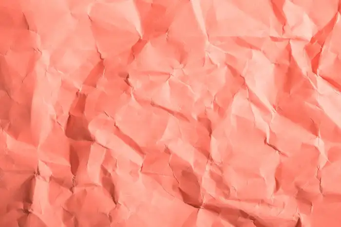 Coral Pink Crumpled Paper Background HD Images