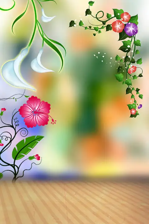 Corner Flower Studio Background HD Download