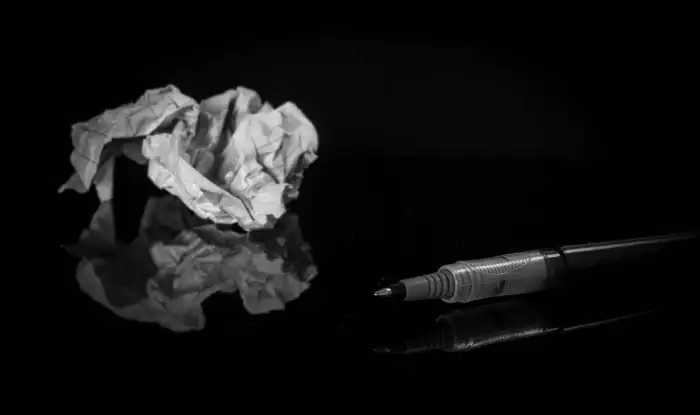 Crumpled Paper And Pen Background HD Images