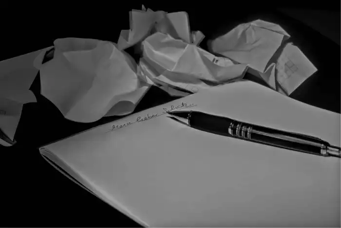 Crumpled Paper Pad And Pen Background HD Images