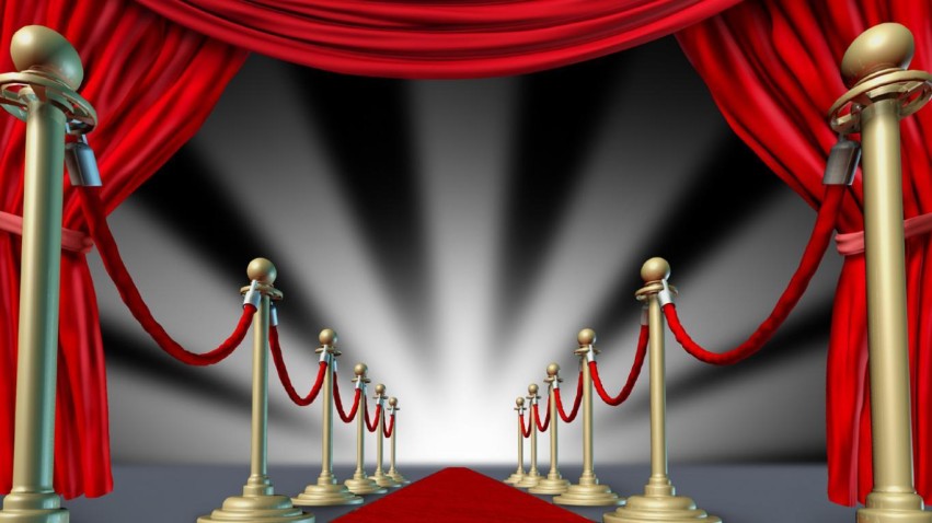 Curtain Red Carpet Background Wallpaper