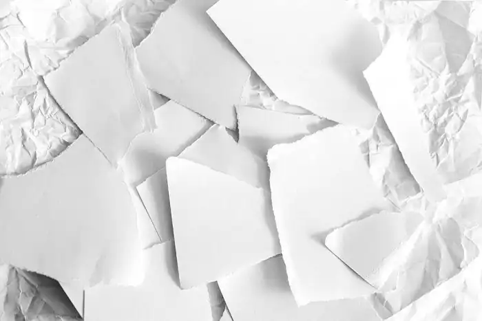 Cut Pieces Paper White Texture Background HD Images