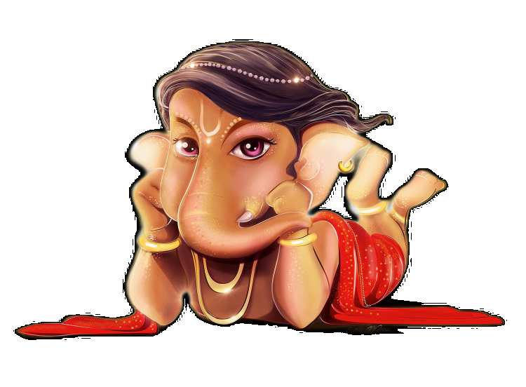 Cute Baby God Ganesh Ji PNG HD Background  Download Free