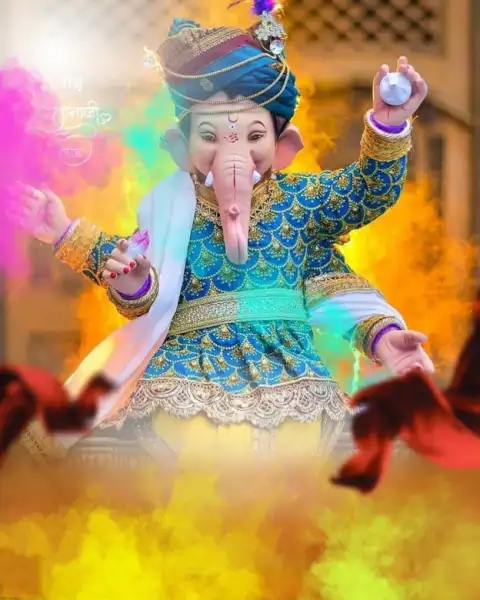 Cute Ganpati Bappa Ganesh Chaturthi CB Editing Background HD