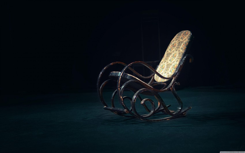 Dark Alone Chair HD Background Wallpaper Pic