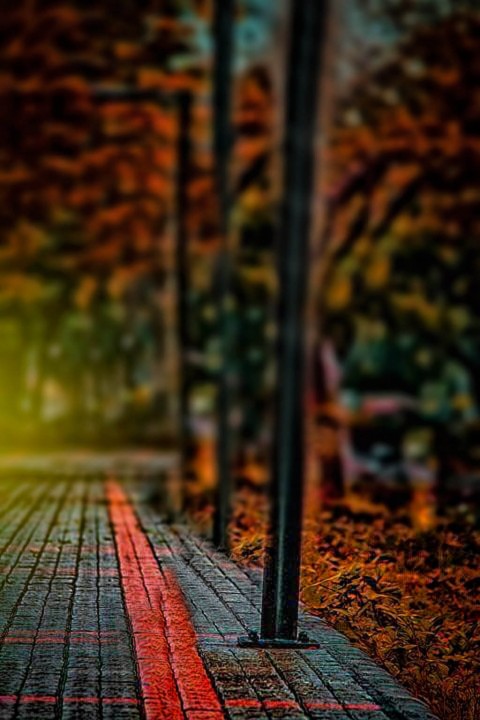 Dark Blur Footpath CB Background For Picsart