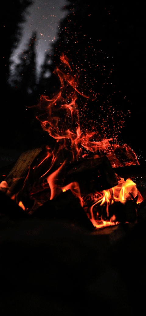 Dark Fire Background Wallpaper Full HD Download