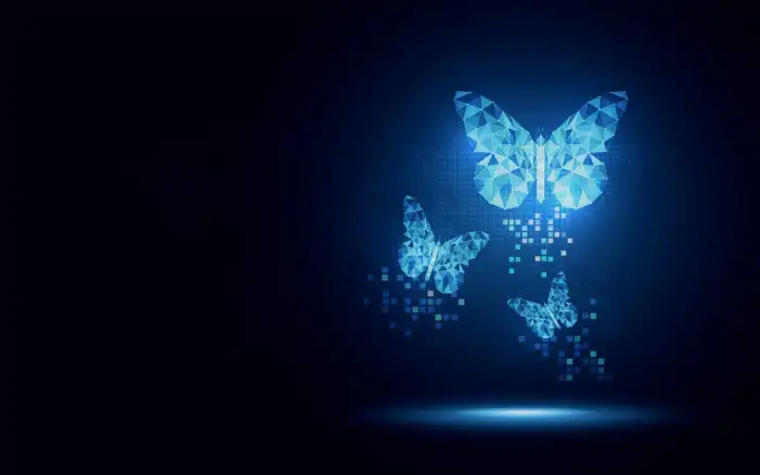 Dark Neon Butterfly Background HD Images