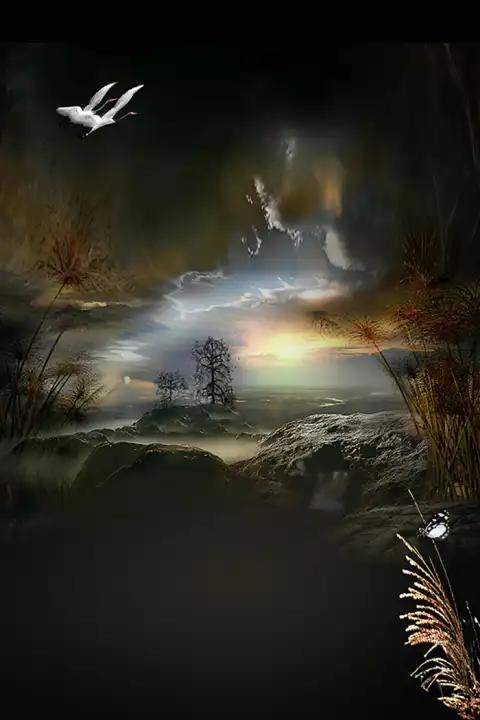 Dark Night Indoor Studio Background HD Download