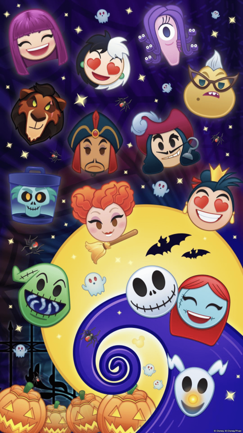 Disney Halloween Phone Mobile Wallpaper HD