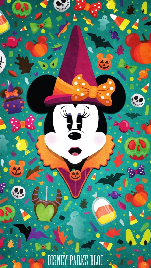 Disney Halloween Phone Mobile Wallpaper HD